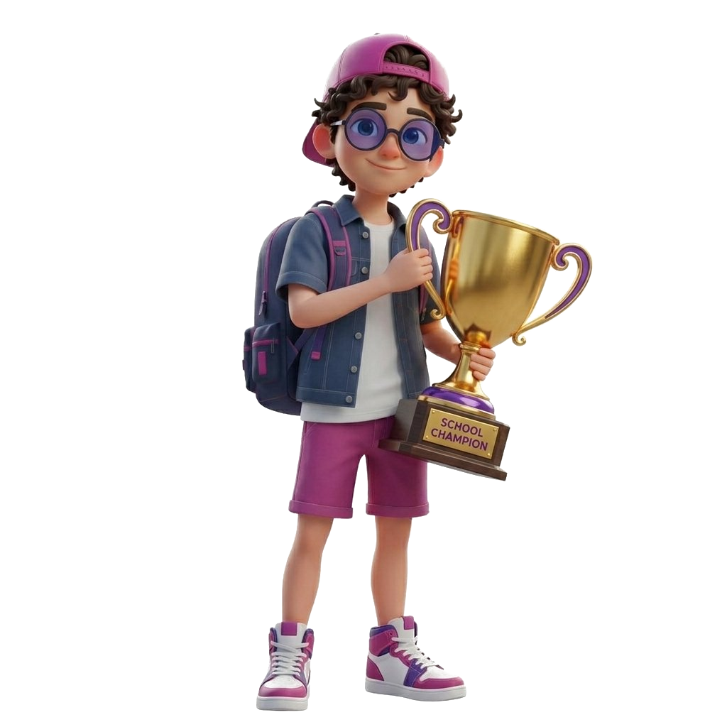 Tamima with Trophy